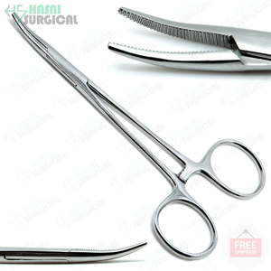 Pinzas hemostáticas para mosquitos de alta calidad, pinzas oftálmicas, pinzas quirúrgicas, hemostato curvo recto de Hasni Surgical - Product Image 6