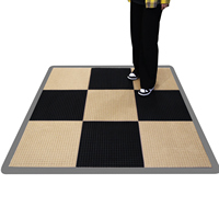 Dalles de sol de danse modernes pour atelier intérieur, antidérapantes, emboîtables, portables, en vinyle, pour la location et le bricolage