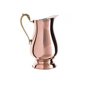 Jarra para servir jugo de diseño fantástico en jarra de agua potable martillada de cobre para uso en eventos de boda y restaurantes - Product Image 3