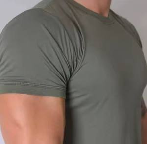 Belle Hommes Incurvé Nouvelle Arrivée T-Shirt Regular Fit Blanc 100% Coton 220 Grammes Séchage Rapide Respirant Conception Personnalisée En Gros - Product Image 3