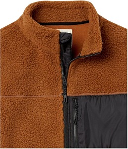 Custom Made Canvas <b>Fleece</b> <b>Jacket</b> Zipper Stand Collar Streetwear Style Full Sleeves Breathable Front Logo Printing Winter Hooded - Product Image 2