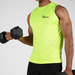 เสื้อผ้าออกกำลังกาย แห้งเร็ว เสื้อกล้ามออกกำลังกายผู้ชาย ผ้าฝ้ายคุณภาพสูง ขายส่ง เสื้อกล้ามออกกำลังกายผู้ชายขายดี - Product Image 4