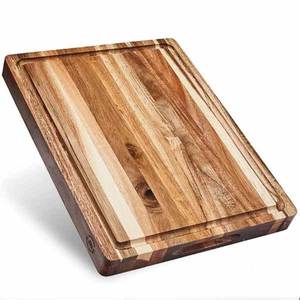 Élégante planche à découper en bois artisanale avec surface lisse pour accessoires de cuisine modernes à un prix abordable - Product Image 4