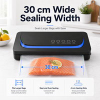 60kPa 110W 30cm 3.3L/min 2000mAh sans fil rechargeable verrouillage poignee machine sous vide soudeuse emballage alimentaire