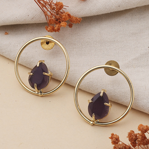 Pendientes de Acero Inoxidable con Bisel de Luna para Mujer, Joyería Artesanal - Product Image 3