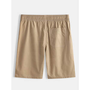 Nouvelle conception hommes Shorts de gymnastique coton de qualité supérieure solide décoration poches Style décontracté plaine teinté-OEM Service disponible - Product Image 2