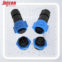 Connecteur étanche IP67 M19 mâle/femelle 5A 60V à 5 broches avec verrouillage par poussée pour systèmes de transmission de signal et capteurs