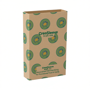 CreaSleeve Kraft 444 Merchandising personnalisé pour les produits alimentaires et les bonbons promotionnels - Product Image 2