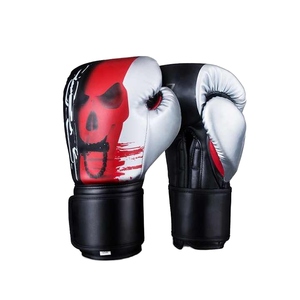 ถุงมือมวยไทย6oz 10oz ถุงมือ MMA หนัง PU สำหรับใช้ในยิมและเล่นกีฬา - Product Image 1