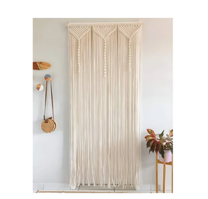 Handmade <b>Macrame</b> Door <b>Curtain</b> Wall Decor 80x170 Cm <b>Macrame</b> Door <b>Curtain</b> | Large Wedding Backdrop Wall Hanging Tapestry - Product Image 1