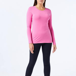 Camiseta de mujer de tendencia superior, Camiseta cómoda transpirable ajustada, ligera, superventas, camiseta de mujer a precio al por mayor - Product Image 4