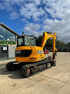 รถขุดขนาดเล็ก JCB 85Z-1 ECO น้ำหนัก 8.57 ตัน พร้อมบุ้งกี๋ 3 ใบ แบบ Zero Tail Swing ระบบไฮดรอลิก ห้องโดยสารติดแอร์ ขาย - Product Image 6