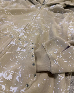 Nouveau sweat à capuche zippé pour hommes Vintage Logo personnalisé Dtg tissu imprimé hommes sweat à capuche zippé 100% coton hommes camouflage sweat à capuche zippé - Product Image 3