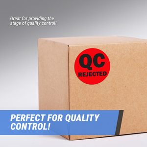 QC từ chối nhãn dán, 2 "vòng kiểm soát chất lượng kiểm tra bảo trì Quản Lý Kho tổ chức nhãn - Product Image 3