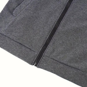 Sweats à capuche zippés pour hommes avec couleur personnalisée séchage rapide respirant thermique sur taille sweats à capuche pour hommes service OEM sweats à capuche zippés en polaire - Product Image 6