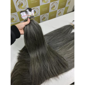Bleach 613 Rubio Gris Natural Europeo 40 100cm Paquetes de cabello Remy vietnamita a granel 100% Extensiones de cabello humano crudo - Product Image 1
