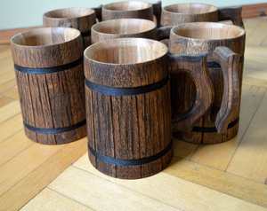 แก้วมักไม้สำหรับการดื่มของไวกิ้งเป็นมิตรกับสิ่งแวดล้อมดีไซน์สัตว์ทางศาสนาคุณภาพสูงจากธรรมชาติ - Product Image 1