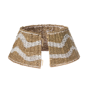 Nuevo diseño tejido a mano, collar de árbol de Navidad de algas marinas naturales, falda de árbol de Navidad de estilo bohemio, decoración festiva de Vietnam - Product Image 2