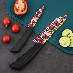 Juego de Cuchillos de Cocina de 3 Piezas con Revestimiento Cerámico, Profesional, Afilado, Precio de Fábrica, Popular, Apto para Lavavajillas, Ambidiestro, Gratis - Product Image 5