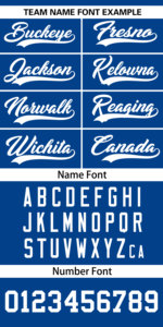 Maillots de baseball personnalisés bleu avec étoiles blanches pour clubs de haut niveau - Product Image 5