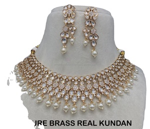 Nouvelle arrivée collier kundan bijoux lourds mariage pour filles et femmes - Product Image 5