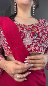 ผ้าจอร์เจียแบบดั้งเดิมหรูหรา3ชั้นมีระบายงานปักลวดลายสวยงาม - Product Image 4