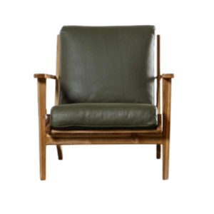 Silla Mecedora Moderna con Estructura de Madera Resistente y Acabado Liso, Diseño Ecológico para Dormitorio, Sala de Estar, Hoteles y Villas - Product Image 1