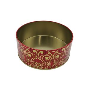 Custom Printed <b>Tin</b> Plate Airtight Round <b>Tin</b> Box with Double Lid <b>for</b> Moon <b>Cake</b> Cookies & Tea Food <b>Storage</b> Packaging - Product Image 4