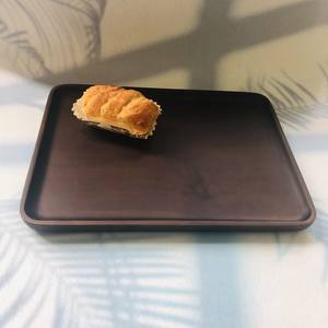 Plateau en bois d'acacia noir plateau de service plateaux de fruits dîner de fête 32X24x2 ustensiles de table OEM du Vietnam - Product Image 2