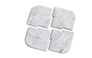 Exclusive Acacia Wooden <b>Coaster</b> with Marble Look Stone Finish <b>Drink</b> Pad Set <b>for</b> Wedding Gifts, Dining Decor & Luxury Homes - Product Image 5