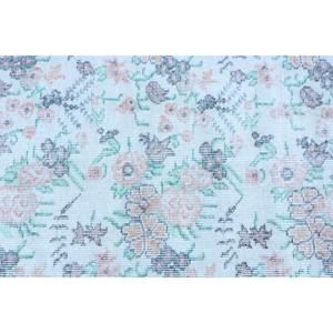 Tapis turc vintage, tapis de 2,2 x 8,5 pieds, tapis vert à motifs floraux - Product Image 5