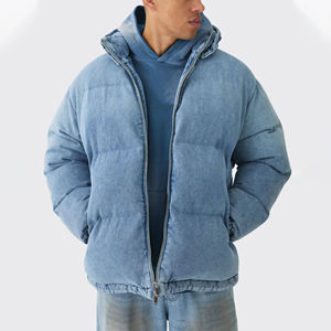 Chaqueta de Plumón de Ganso Personalizada de Moda, Chaqueta Acolchada con Capucha para Otoño e Invierno, con Tela de Cuero, Suministrada Directamente desde Pakistán - Product Image 1