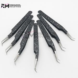 RMI Super Producto Pinzas de Extensión de Pestañas de Acero Inoxidable Personalizadas, Color Recubierto de Papel y Punta Plateada - Product Image 5