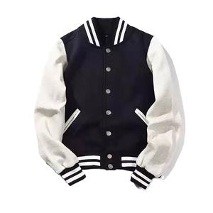 Chaqueta Varsity Casual de Invierno para Hombre, Tallas Grandes, con Letras Bordadas y Parches de Lona, Fabricada por OEM, Cuello Alto, Personalizable - Product Image 2