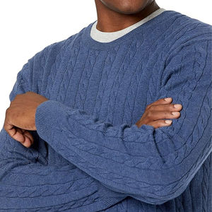 Pulls tricotés à rayures pour hommes pulls de Noël Slim Fit Soft Twist Textured Respirant Long Sleeve Casual Winter Wear - Product Image 6