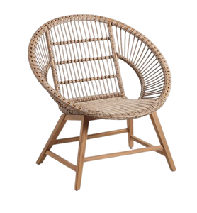 Chaise de patio en rotin chaise de salon en osier indien élégant moderne concepteur extérieur meubles de jardin en osier canapé chaise - Product Image 3