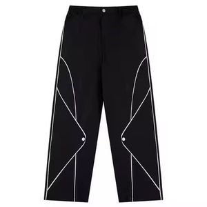 Pantalon cargo en molleton de coton pour garçons, couleur kaki, avec poches, taille plus, coupe régulière, imperméable, streetwear pour hommes - Product Image 4