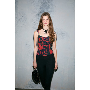GRIMELANGE URBANO เสื้อเบลาส์ผ้าเนื้อนุ่มและยืดหยุ่นสำหรับผู้หญิง รุ่น Askisi Tie Fitted Patterned - Product Image 2