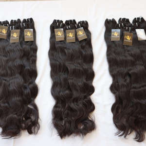 ผู้ขายผมตรงหยักดิบที่ยังไม่ได้แปรรูปดิบบราซิลหยิกดิบผมมนุษย์ Bodywave มัดผมดําธรรมชาติตรง - Product Image 3