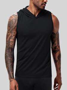 เสื้อฮู้ดดี้แขนกุดผู้ชาย ดีไซน์ทันสมัย ผ้าทนทาน เหมาะสำหรับออกกำลังกายและกิจกรรมกลางแจ้ง - Product Image 5