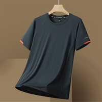 T-shirts en molleton 220g pour hommes, style streetwear, en polyester/coton délavé à l'acide, séchage rapide, nouvelle collection, vente en gros directe usine, service OEM