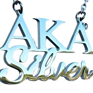 Collar de plata con colgante de letra para mujer, elegante y moderno, chapado en plata, personalizable, para uso diario - Product Image 4