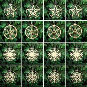 Décorations incontournables de Noël charmantes beaux arbres en bois - Product Image 2