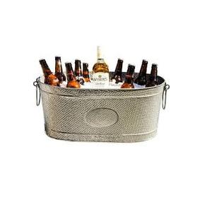 Silverware Beer Bottle Tub in Metal Large Capacity With Handles Perfect for <b>Drink</b> Storage and Bar Accessories - Product Image 1