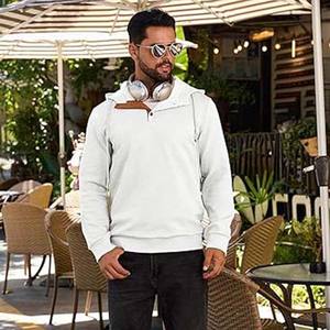 เสื้อฮู้ดซิปผู้ชายลำลองสำหรับฤดูหนาว ฤดูใบไม้ร่วง ฤดูใบไม้ผลิ ผ้าฝ้าย 100% สวมใส่สบาย เหมาะสำหรับเล่นกีฬา ระบายอากาศได้ดี แบบวาฟเฟิลย้อมสีพื้น สามารถสั่งทำได้ - Product Image 3