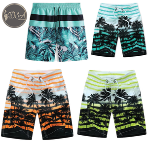 กางเกงขาสั้นชายหาดสำหรับผู้ชายชุดว่ายน้ำสำหรับผู้ชายกางเกงขาสั้นสำหรับฤดูร้อน100% ผิวสีพีชพิมพ์ลายโพลีเอสเตอร์ - Product Image 4