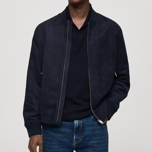 Diseño personalizado de los hombres chaquetas de bombardero-etiqueta privada al aire libre invierno High Street estilo lienzo tela soporte impermeable a prueba de viento - Product Image 1