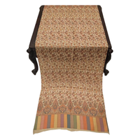 Châles en soie Kani de luxe ethniques pour femmes, imprimés à la main, écharpes indiennes longues, hijabs, couleurs personnalisables disponibles