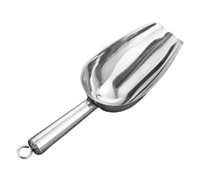 Cuchara de helado de moda de fondo redondo inoxidable plateado, barra de utilidad de harina, cuchara de hielo para fiesta en casa, uso en la cocina - Product Image 3