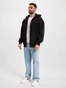 Sweat à capuche à fermeture éclair pour hommes, sweat-shirt à capuche décontracté de style streetwear avec poches avant et capuche à cordon de serrage réglable, manches longues - Product Image 2